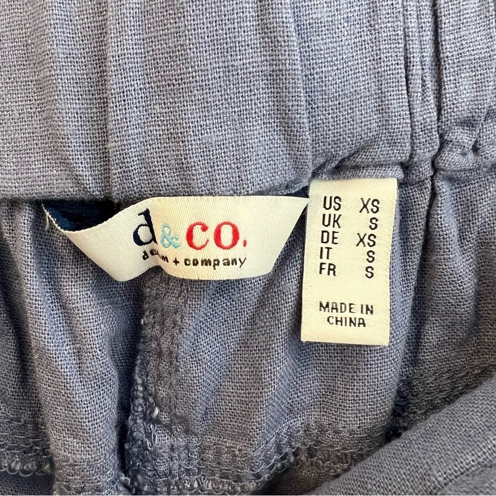 NWT Denim & Co. Linen Blend Pull-On Full-Length Pants | Size XS - Picture 5 of 10